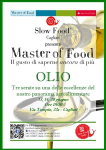 Ritorna a Cagliari il Master of Food sull'Olio, per il gusto di saperne di più
